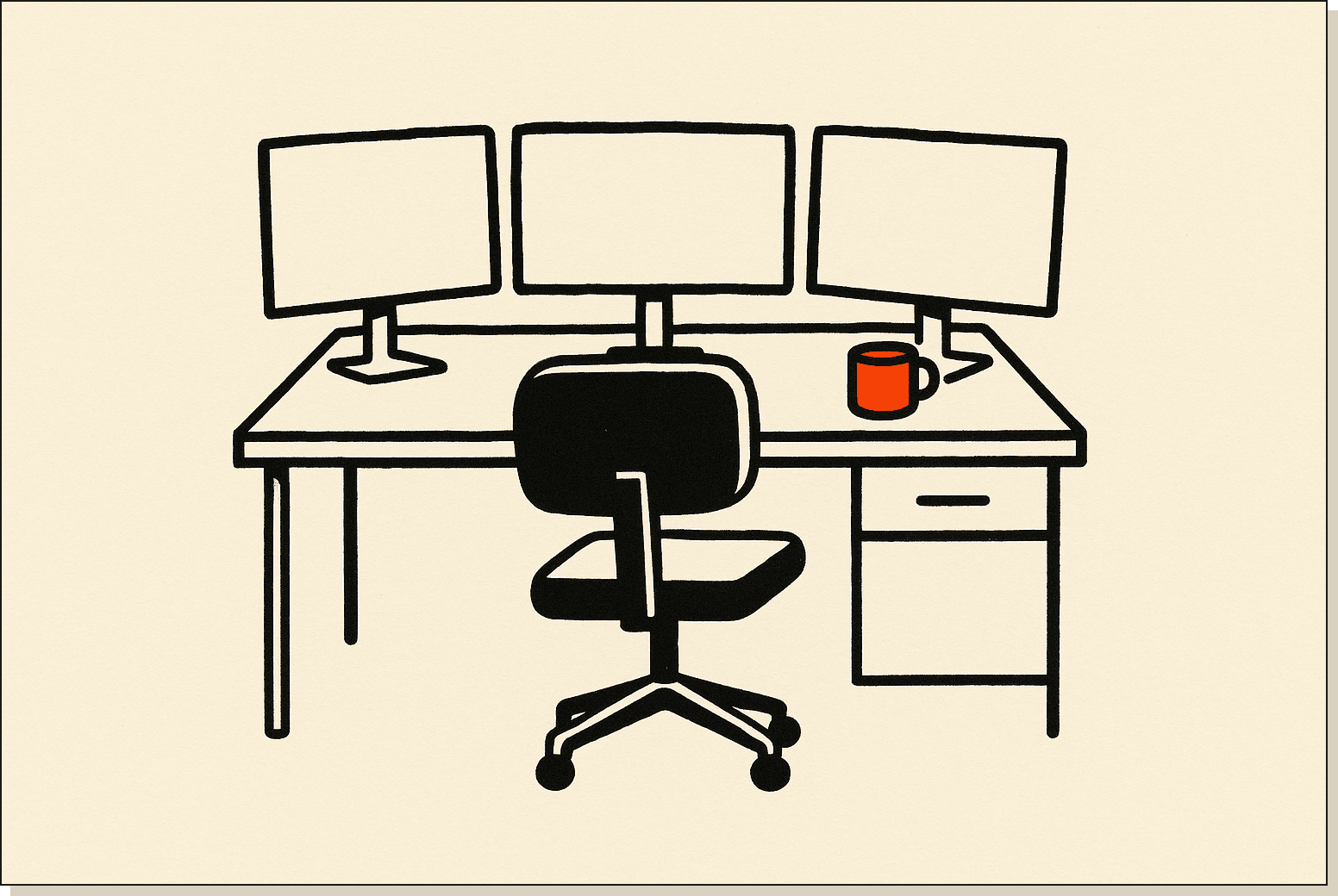Editorial illustration for solo and early-stage founders