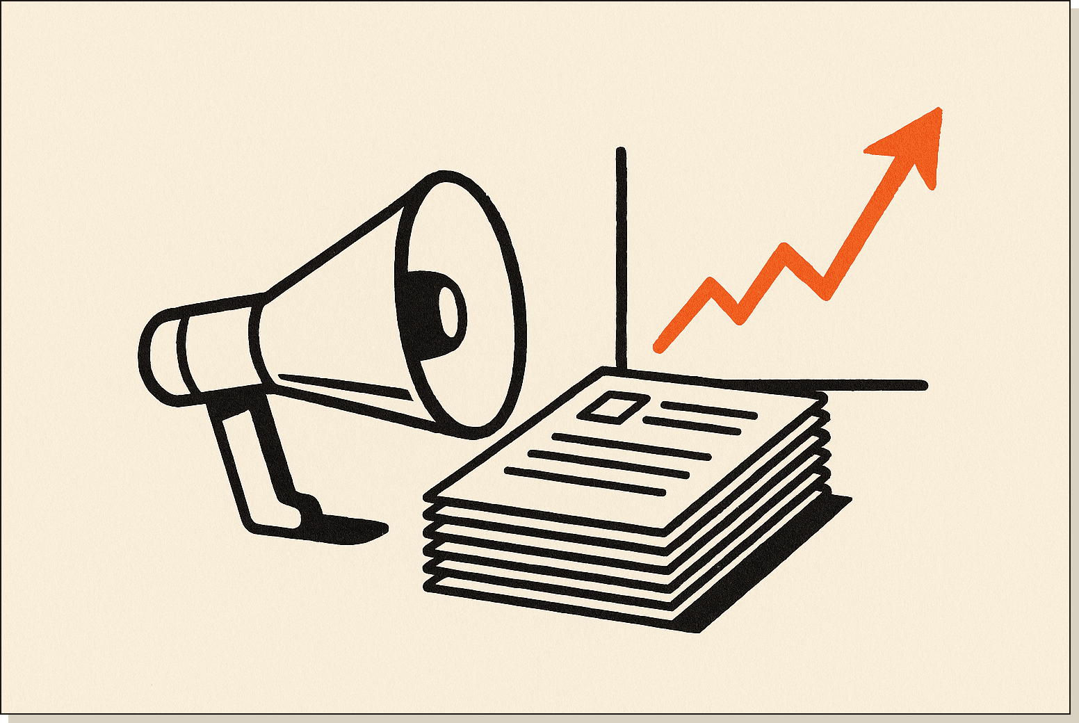 Editorial illustration for marketing leaders, ops people, and growth operators