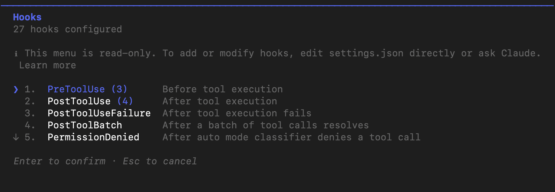 A real Claude Code hooks setup from one of my projects. Claude Code hooks configuration